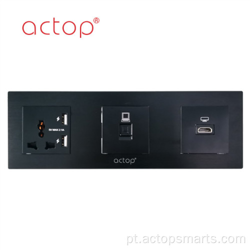 Interruptor ACTOP de aço inoxidável para hotel